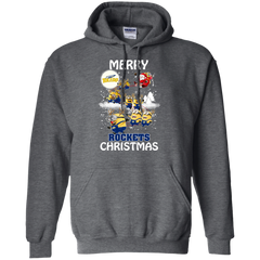 Toledo Rockets Ugly Christmas Sweaters Minions Santa Claus Merry Christmas Hoodie - The White Eagles