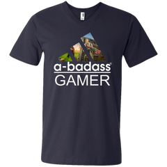 A-badass Gamer Adidas Fortnite Men's V-Neck T-Shirt - The White Eagles