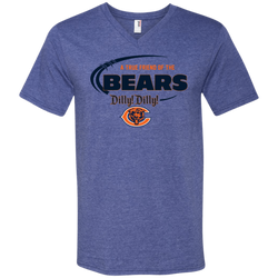 Dilly Dilly Chicago Bears A True Friend Of The Bears Men's V-Neck T-Shirt - The White Eagles