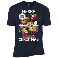 Troy Trojans Ugly Christmas Sweaters Minions Santa Claus Merry Christmas Men's Sleeve Shirt - The White Eagles