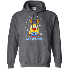 Minion Central Arkansas Bears Ugly Christmas Sweaters Let It Snow Hoodie - The White Eagles