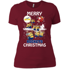 Toledo Rockets Ugly Christmas Sweaters Minions Santa Claus Merry Christmas Ladies' Shirt - The White Eagles