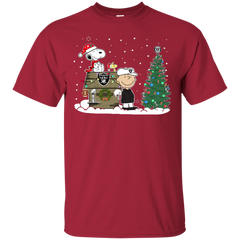 Oakland Raiders Snoopy The Peanuts Ugly Christmas Sweater  Super Bowl Cotton T-Shirt - The White Eagles