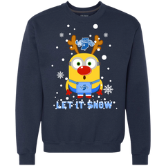 Minion Indiana State Sycamores Ugly Christmas Sweaters Let It Snow Sweatshirt - The White Eagles