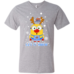 Minion Bucknell Bison Ugly Christmas Sweaters Let It Snow Men's V-Neck T-Shirt - The White Eagles