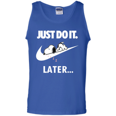 Just Do It The Peanuts Movie Snoopy Nike Logo Tank Top - The White Eagles