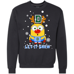 Minion Dartmouth Big Green Ugly Christmas Sweaters Let It Snow Sweatshirt - The White Eagles