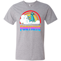Fortnite Battle Royale Unicorn Men's V-Neck T-Shirt - The White Eagles