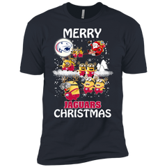 South Alabama Jaguars Ugly Christmas Sweaters Minions Santa Claus Merry Christmas Men's Sleeve Shirt - The White Eagles