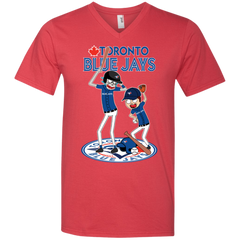 Toronto Blue Jays Baseball Rick And Morty Men's V-Neck T-Shirt - The White Eagles