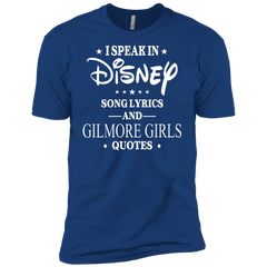 I Speak In Disney Song Lyrics And Gilmore Girls Quotes Shirt Men's Sleeve Shirt - The White Eagles