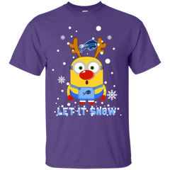 Minion Howard Bison Ugly Christmas Sweaters Let It Snow Cotton T-Shirt - The White Eagles