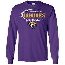 Dilly Dilly Jaguars A True Friend Of The Jaguars LS Cotton T-Shirt - The White Eagles
