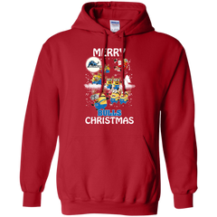 Buffalo Bulls Ugly Christmas Sweaters Minions Santa Claus Merry Christmas Hoodie - The White Eagles