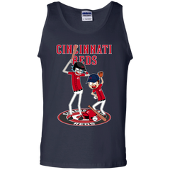 Cincinnati Reds Baseball Rick And Morty Tank Top - The White Eagles