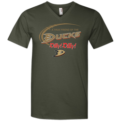 Dilly Dilly A True Friend Of The Anaheim Ducks Men's V-Neck T-Shirt - The White Eagles
