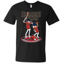 Arizona Diamondbacks Baseball Rick And Morty Men's V-Neck T-Shirt - The White Eagles