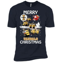 Idaho Vandals Ugly Christmas Sweaters Minions Santa Claus Merry Christmas Men's Sleeve Shirt - The White Eagles