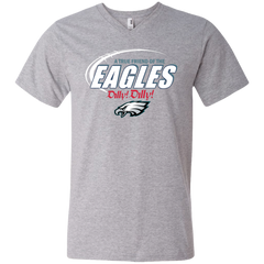 Nfl Dilly Dilly Philadelphia Eagles A True Friend Of The Eagles Men's V-Neck T-Shirt - The White Eagles