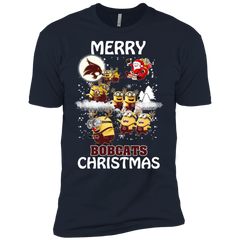 Texas State Bobcats Ugly Christmas Sweaters Minions Santa Claus Merry Christmas Men's Sleeve Shirt - The White Eagles