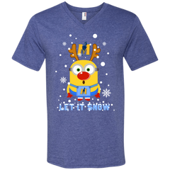Minion Murray State Racers Ugly Christmas Sweaters Let It Snow Men's V-Neck T-Shirt - The White Eagles