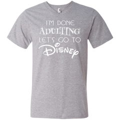 I'm Done Adulting Let's Go To Disney Shirt Men's V-Neck T-Shirt - The White Eagles