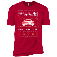 Deck The Halls With Salt And Iron Ugly Christmas Sweater Men's Sleeve Shirt - The White Eagles