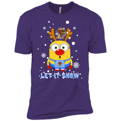 Minion Lehigh Mountain Hawks Ugly Christmas Sweaters Let It Snow Men's Sleeve Shirt - The White Eagles