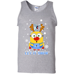 Minion Delaware State Hornets Ugly Christmas Sweaters Let It Snow Tank Top - The White Eagles