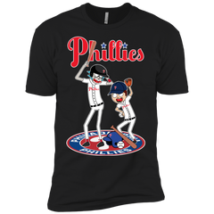 Philadelphia Phillies Baseball Rick And Morty Men's Sleeve Shirt - The White Eagles