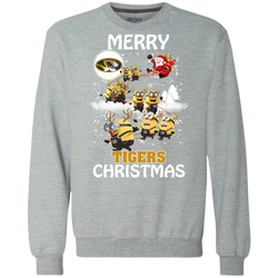 Missouri Tigers Ugly Christmas Sweaters Minions Santa Claus Merry Christmas Sweatshirt - The White Eagles