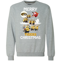 Missouri Tigers Ugly Christmas Sweaters Minions Santa Claus Merry Christmas Sweatshirt - The White Eagles