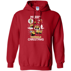 Idaho Vandals Ugly Christmas Sweaters Minions Santa Claus Merry Christmas Hoodie - The White Eagles