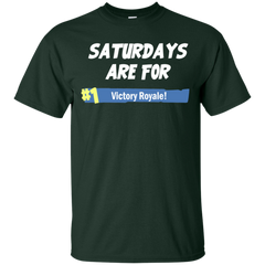 Fortnite Saturdays Are For Victory Royale Cotton T-Shirt - The White Eagles