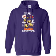 Bowling Green Falcons Ugly Christmas Sweaters Minions Santa Claus Merry Christmas Hoodie - The White Eagles