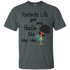 Fortnite Life Got Me Feelin Like Hei Hei Cotton T-Shirt - The White Eagles