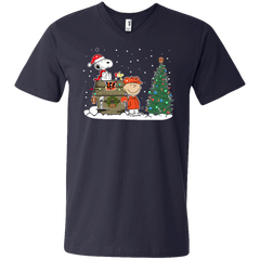 Cincinnati Bengals Snoopy The Peanuts Ugly Christmas Sweater  Super Bowl Men's V-Neck T-Shirt - The White Eagles