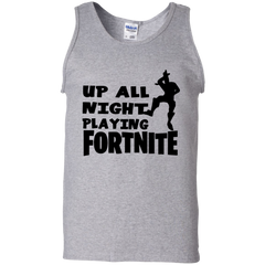 Fortnite Up All Night Playing Fortnite Tank Top - The White Eagles