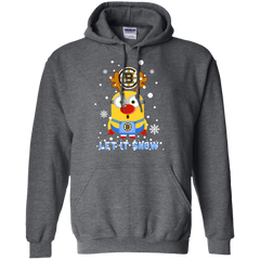 Minion Boston Bruins Ugly Christmas Sweaters Let It Snow Hoodie - The White Eagles