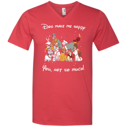 Disney Dogs. Dogs Make Me Happy You Not So Much Tshirts Men's V-Neck T-Shirt - The White Eagles