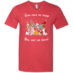 Disney Dogs. Dogs Make Me Happy You Not So Much Tshirts Men's V-Neck T-Shirt - The White Eagles