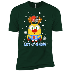Minion Cleveland Browns Ugly Christmas Sweaters Let It Snow Men's Sleeve Shirt - The White Eagles