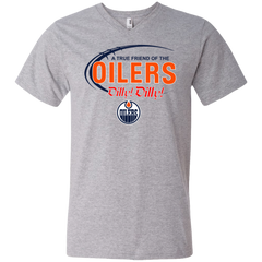 Dilly Dilly A True Friend Of The Edmonton Oilers Men's V-Neck T-Shirt - The White Eagles