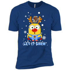 Minion Lehigh Mountain Hawks Ugly Christmas Sweaters Let It Snow Men's Sleeve Shirt - The White Eagles