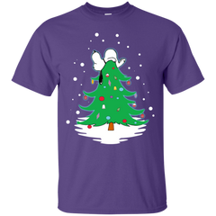 Snoopy Tree Christmas The Peanuts Movie Cotton T-Shirt - The White Eagles