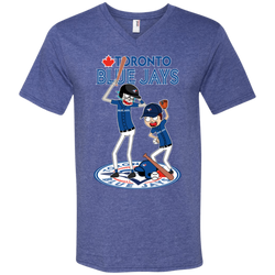 Toronto Blue Jays Baseball Rick And Morty Men's V-Neck T-Shirt - The White Eagles