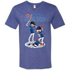 Toronto Blue Jays Baseball Rick And Morty Men's V-Neck T-Shirt - The White Eagles
