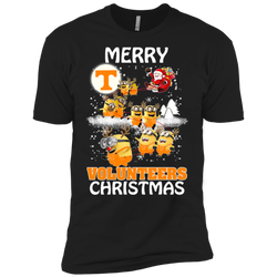 Tennessee Volunteers Ugly Christmas Sweaters Minions Santa Claus Merry Christmas Men's Sleeve Shirt - The White Eagles