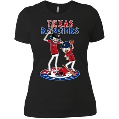 Texas Rangers Baseball Rick And Morty Ladies' Shirt - The White Eagles
