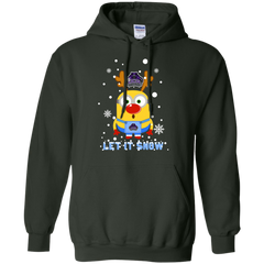 Minion Central Arkansas Bears Ugly Christmas Sweaters Let It Snow Hoodie - The White Eagles